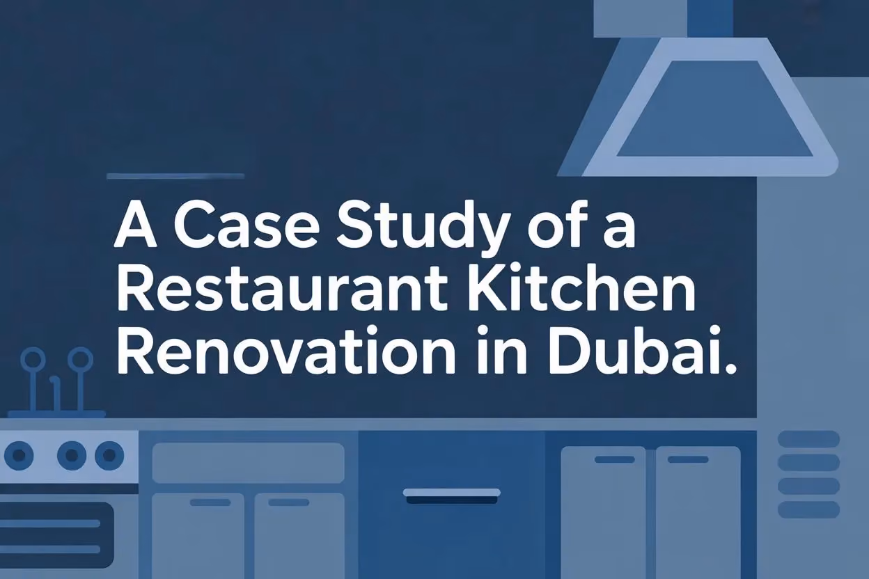 Before and After: A Case Study of a Restaurant Kitchen Renovation in Dubai